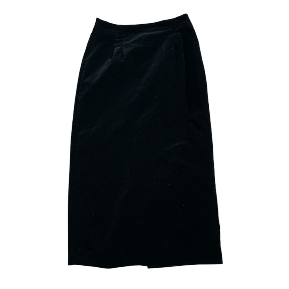 VINTAGE Lana Lee VELVET Long Skirt Small Black Tea Length Maxi Dark Romantic